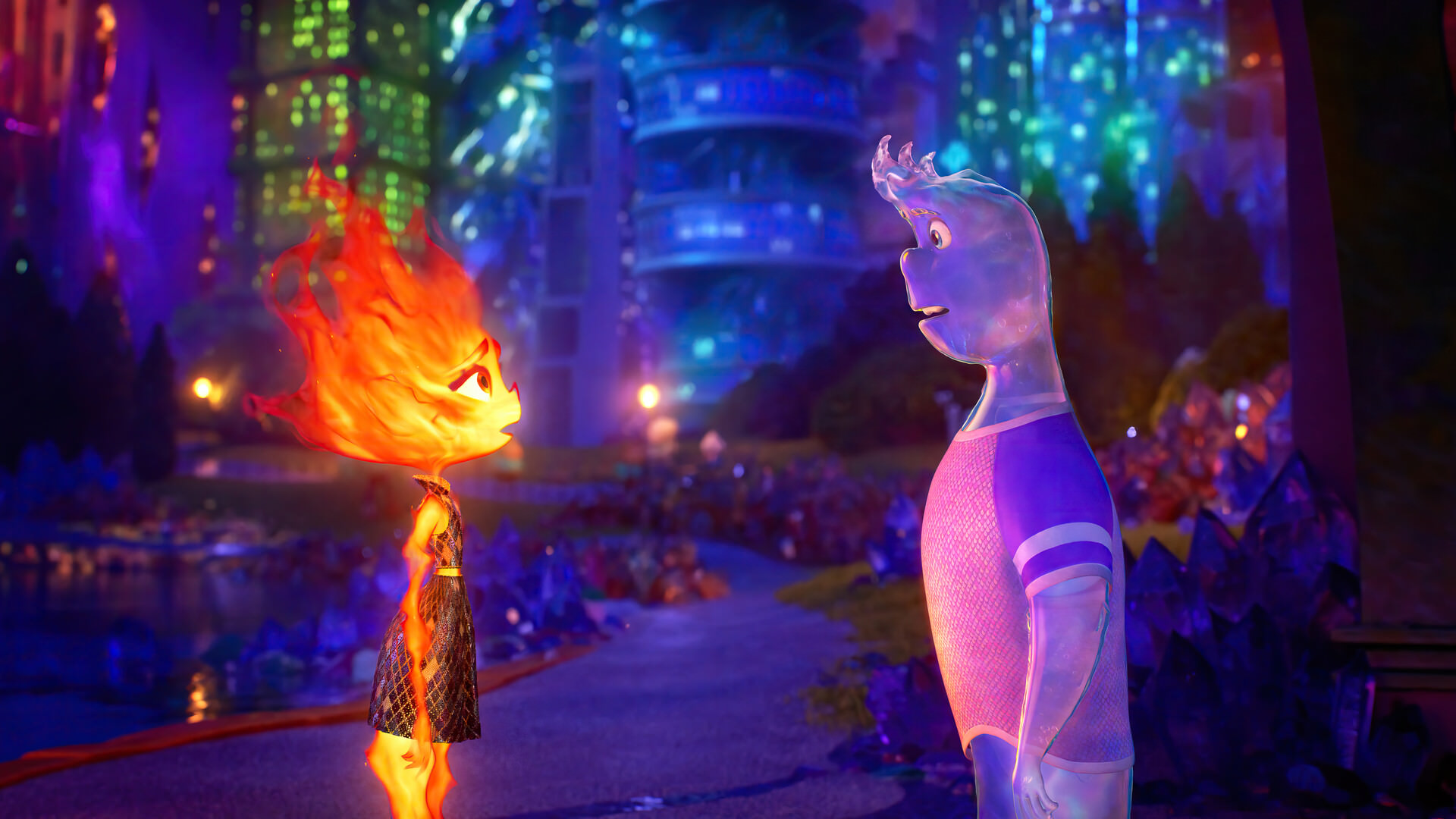 خلق رنگین کمان در اولین ویدیو انیمیشن Elemental پیکسار و دیزنی