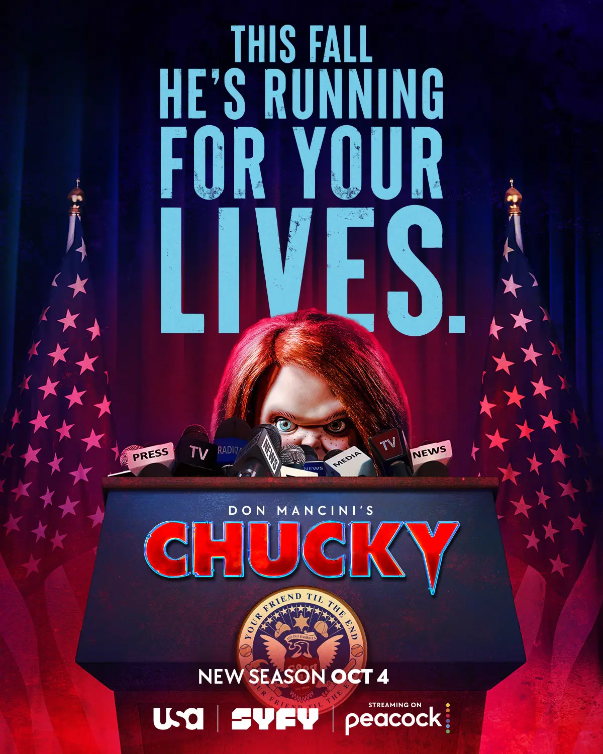 پوستر فصل سوم سریال Chucky 